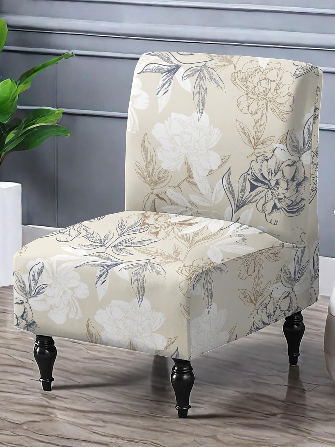 blommiga stolsöverdrag lyxiga högstretch armlösa stolsöverdrag för stora stolar, avtagbart möbelskydd för vardagsrum matsal hotell 2026 - $14.49 –P3