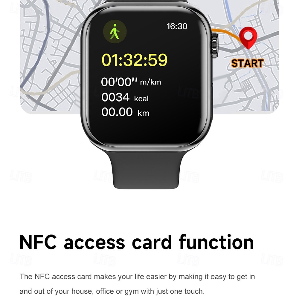 696 iW10 Slimme horloge 1.85 inch(es) Slimme armband Smartwatch Bluetooth Gespreksherinnering Slaaptracker Hartslagmeter Compatibel met: Android iOS Heren Handsfree bellen IP 67 44 mm horlogekast 2025 - $47.99 –P13