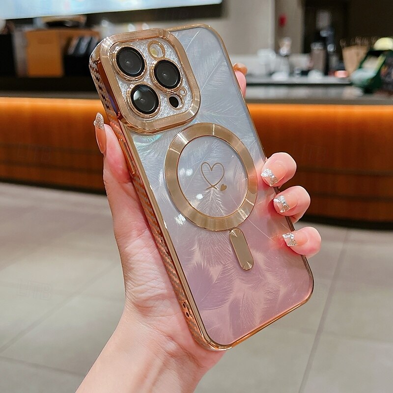 teléfono Funda Para iPhone 16 Pro Max Plus iPhone 15 Pro Max Plus iPhone 14 13 12 11 Pro Max Plus iPhone 14 Pro Max iPhone 13 12 11 Pro Max Funda Trasera Magnética Soporte de carga inalámbrica 2025 - $16.99 –P7