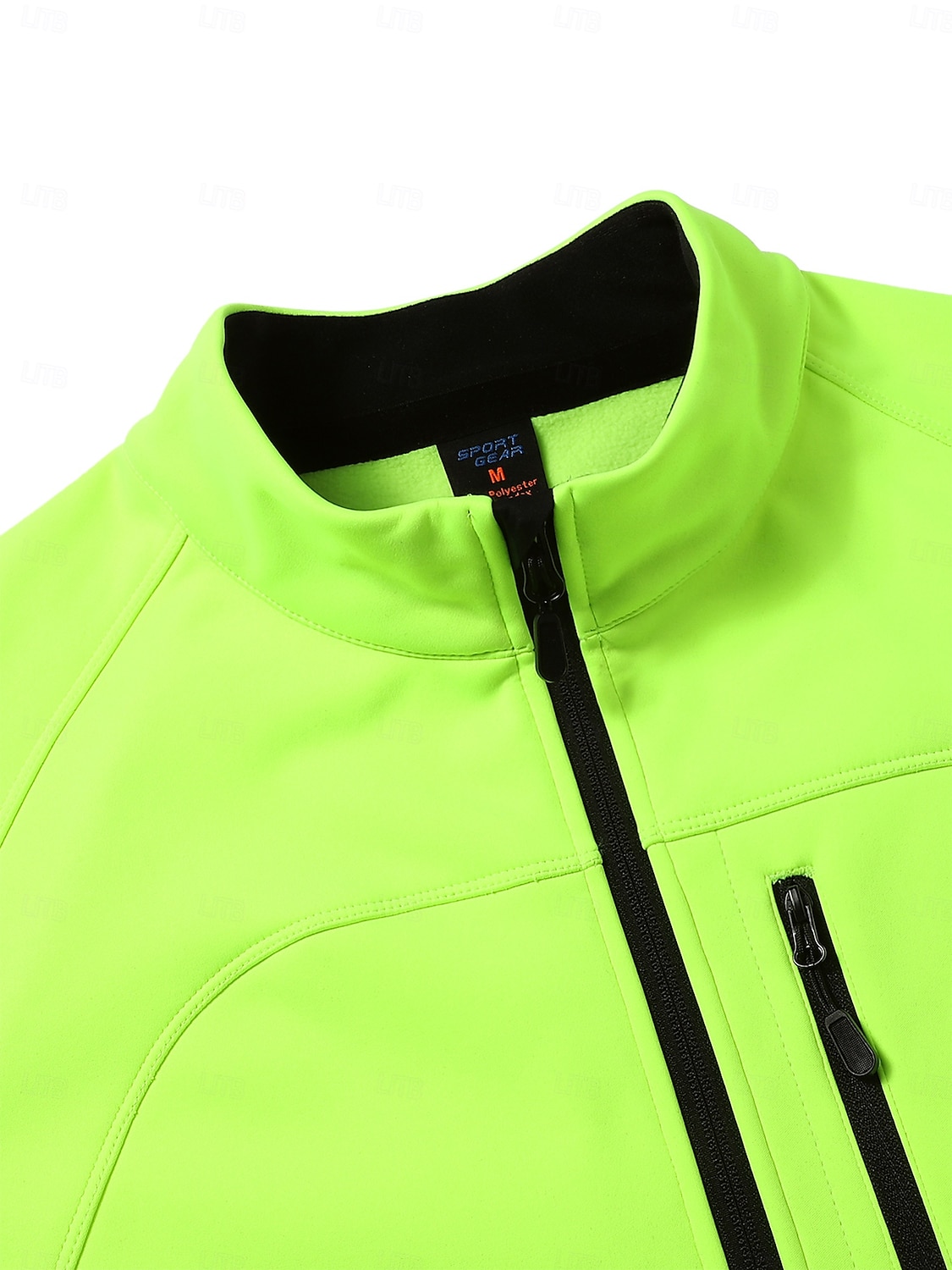Herr Cykeljacka Vindtät jacka Fleece-jacka Vinter Håller värmen Fleecefoder Vindtät Mateial som andas Cykel Träningsoverall Vindjackor Svart Grön Cykelkläder 2025 - $61.99 –P8