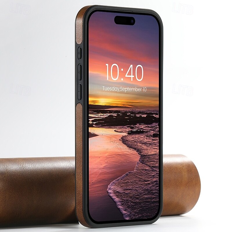 2025年 電話 ケース 用途 iPhone 16 Pro Max プラス iPhone 15 プロマックスプラス iPhone 14 13 12 Pro Max Plus iPhone 14 Pro Max iPhone 13 12 Pro Max バックカバー スタンド付き 磁石バックル ワイヤレス充電をサポート レトロ風 TPU PC PUレザー  コレクション – $22.99 –P4