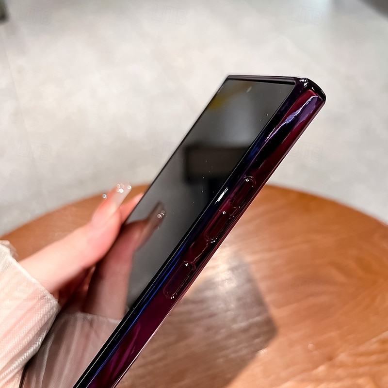 teléfono Funda Para S24 S24 Ultra Plus S24 FE S23 S23 Ultra S23 Plus S25 Ultra Funda Trasera Magnética Soporte de carga inalámbrica Brillo ostentoso brillante Retro TPU Enchapado ordenador personal 2025 - $14.99 –P7