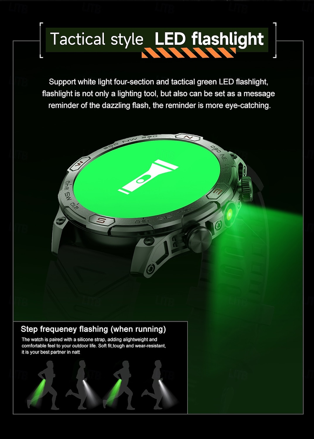 KC86 Smart Watch 1.43 AMOLED Screen 1ATM Waterproof Compass Altitude Barometer LED Flashlight Sports Watch 2025 - $61.99 –P8