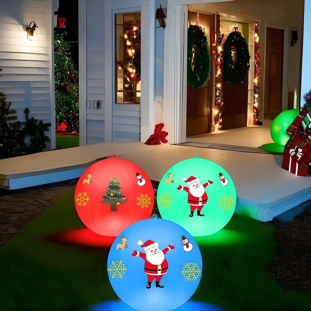 Luz flotante LED para piscina de 40 cm, bola inflable luminosa resistente al agua para decoración de piscinas al aire libre y deportes de piscina 2026 - $23.99 –P13