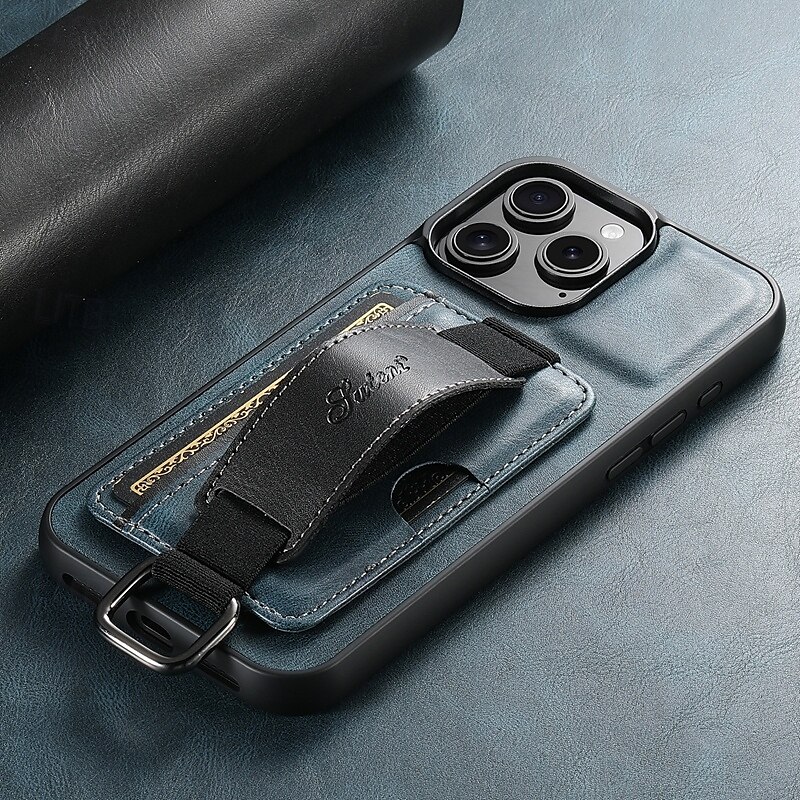 téléphone Coque Pour iPhone 16 Pro Max Plus iPhone 15 Pro Max Plus iPhone 14 13 12 11 Pro Max Plus iPhone 14 Pro Max iPhone 13 12 11 Pro Max Coque Arriere Avec Support avec dragonne Fente pour carte de 2025 ? $19.99 –P8