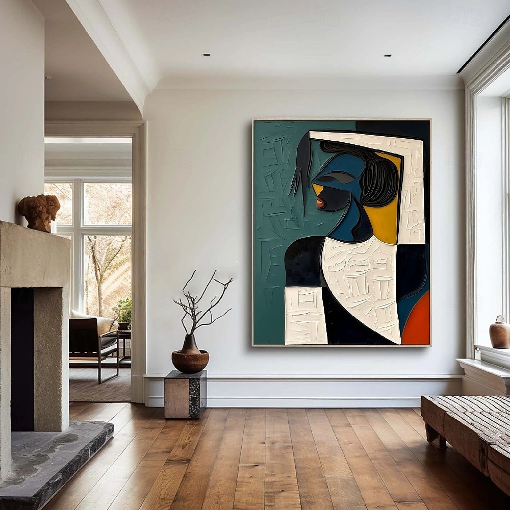 peinture sur toile de portrait d'amoureux faite à la main peinture à l'huile nue de femmes africaines faite à la main art mural fait à la main idées de décoration moderne peinture nue pour votre de 2025 ? $154.99 –P5