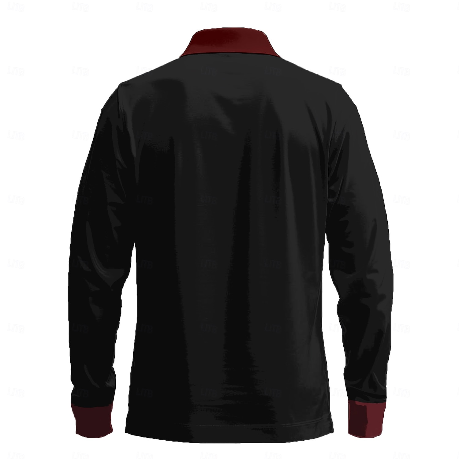 2025年 クリスマス 男性用 サンタクロース ルドルフ ポロシャツ ゴルフポロシャツ 長袖 ポロシャツ カラー カジュアル リゾート バケーション 日常着 3Dプリント ボタン 春 秋冬 ブラック  コレクション – $24.99 –P3