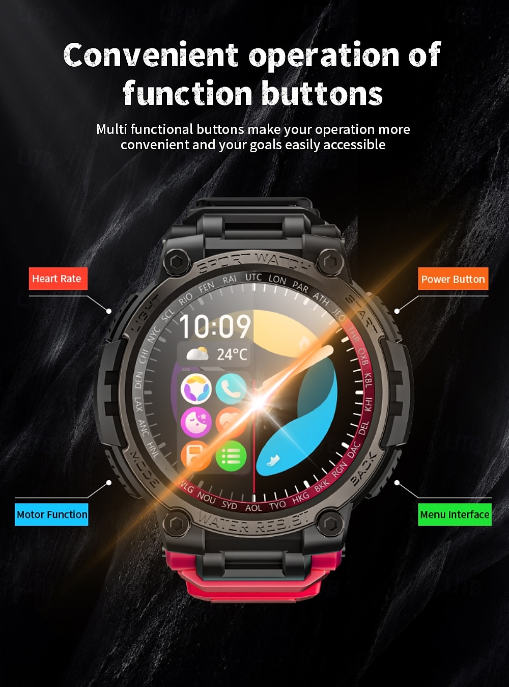 LOKMAT ATTACK MAX Smart Watch 1.53 inch Smartwatch Fitness Running Watch Bluetooth Pedometer Call Reminder Sleep Tracker Compatible with Android iOS Women Men Long Standby Hands-Free Calls Waterproof 2025 - $55.99 –P4