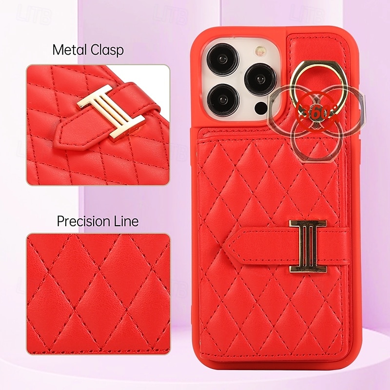 Phone Case For iPhone 16 Pro Max Plus iPhone 15 Pro Max Plus iPhone 14 13 12 11 Pro Max Plus iPhone 14 Pro Max iPhone 13 12 11 Pro Max Back Cover with Stand Holder with Lanyard with Wrist Strap Retro 2025 - $20.99 –P11