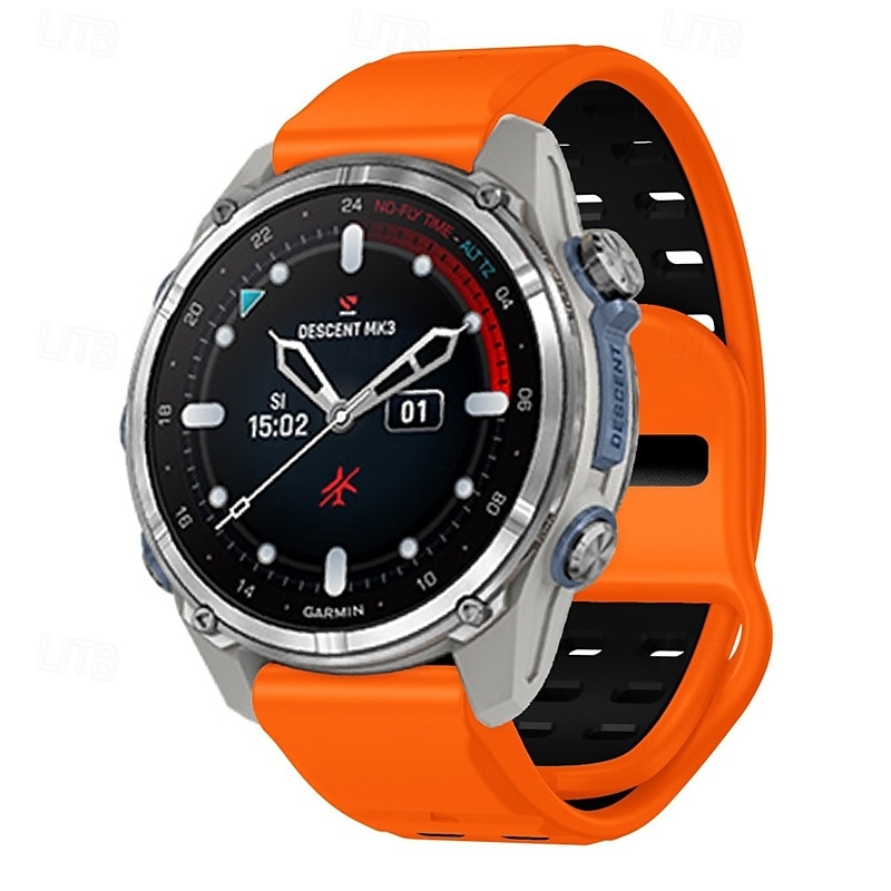Kellon ranneke varten Garmin Fenix 8 47mm 51mm 7X 6 6X Pro Epix Pro Instinct 2X Approach S70 S62 S60 Forerunner 955 945 Epix Marq Descent Quatix 22mm 26mm Silikoni Korvaus Hihna Quick Fit Karu 2025 - $22.99 –P2