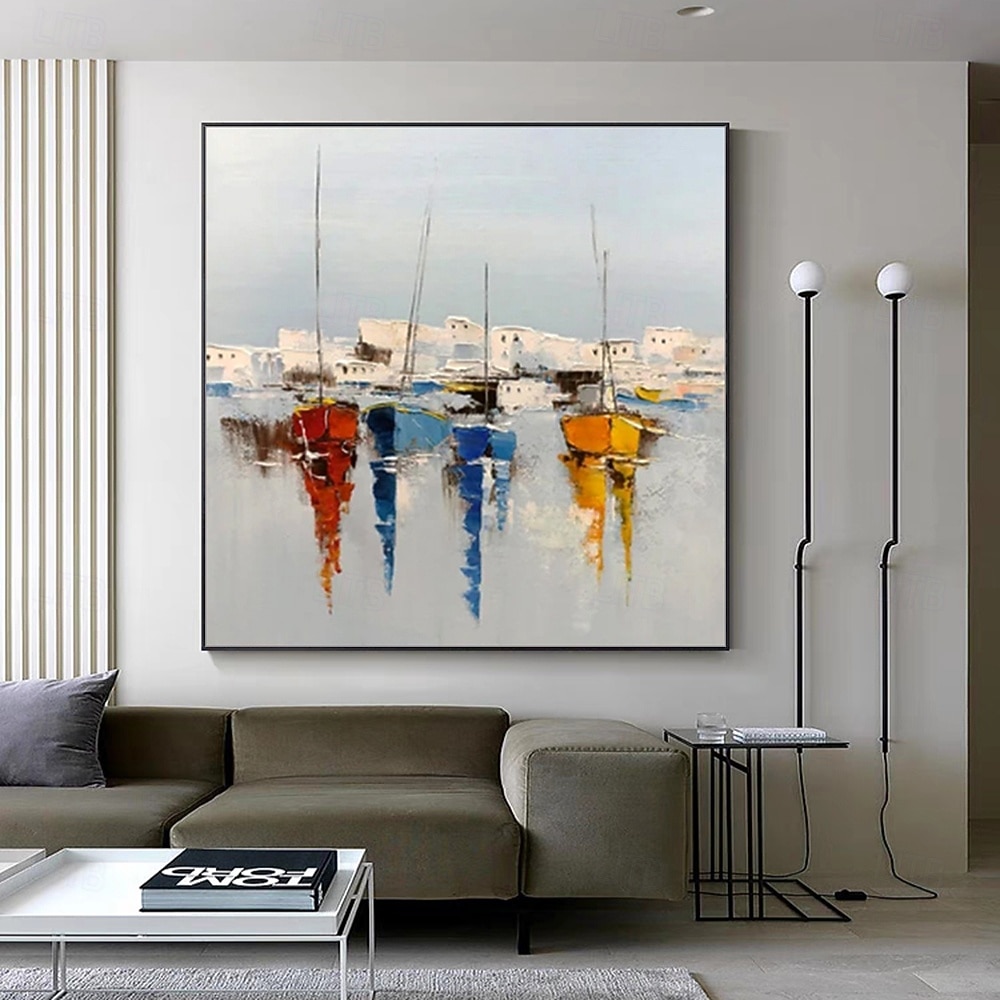 Ručně vyráběné olejomalby na plátně, mintura, moderní abstraktní obrazy na zeď, bezrámové, nenatažené, pro domácí dekorace 2026 - $110.99 –P5