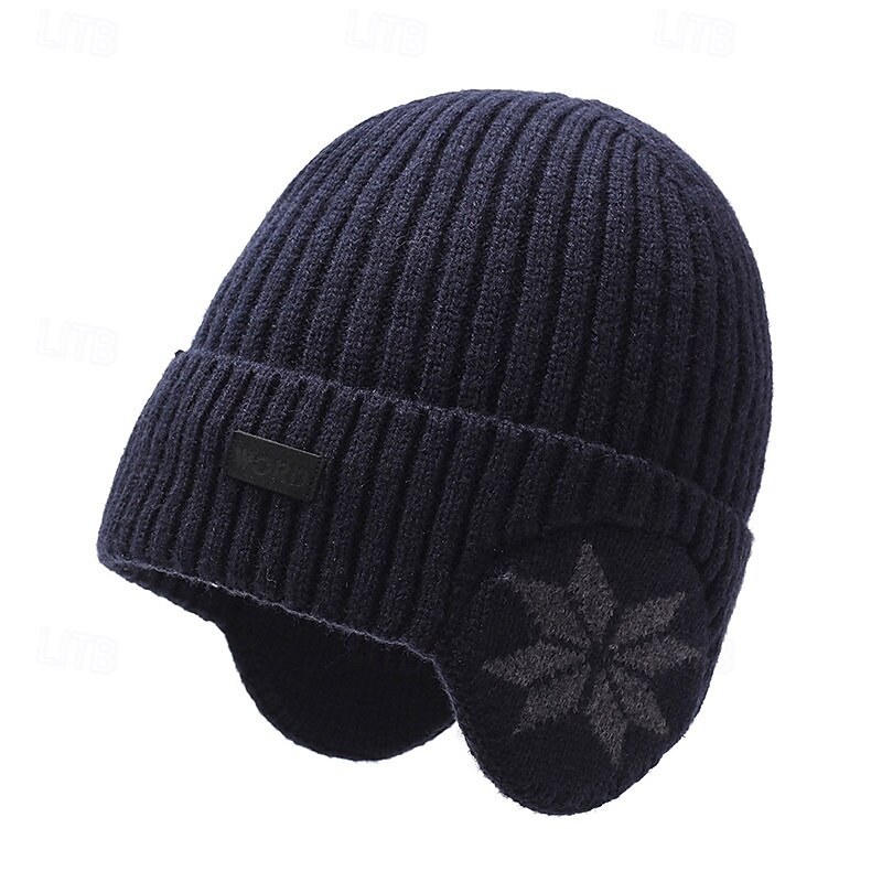 Ανδρικά Γιούνισεξ Καπέλο Beanie Χειμερινά Καπέλα Σκούφοι 骷髅头毛线帽 Πλεκτό καπέλο Γκρίζο Σίδηρο Μαύρο Πολυεστέρας Πλεκτό Ζεστός Καθημερινά Ρούχα Εξόδου Χιονονιφάδα Ζεστό 2025 - $12.99 –P8