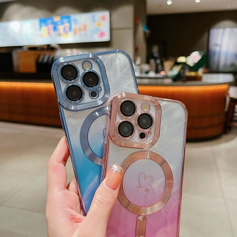 teléfono Funda Para iPhone 16 Pro Max Plus iPhone 15 Pro Max Plus iPhone 14 13 12 11 Pro Max Plus iPhone 14 Pro Max iPhone 13 12 11 Pro Max Funda Trasera Magnética Soporte de carga inalámbrica 2025 - $16.99 –P10