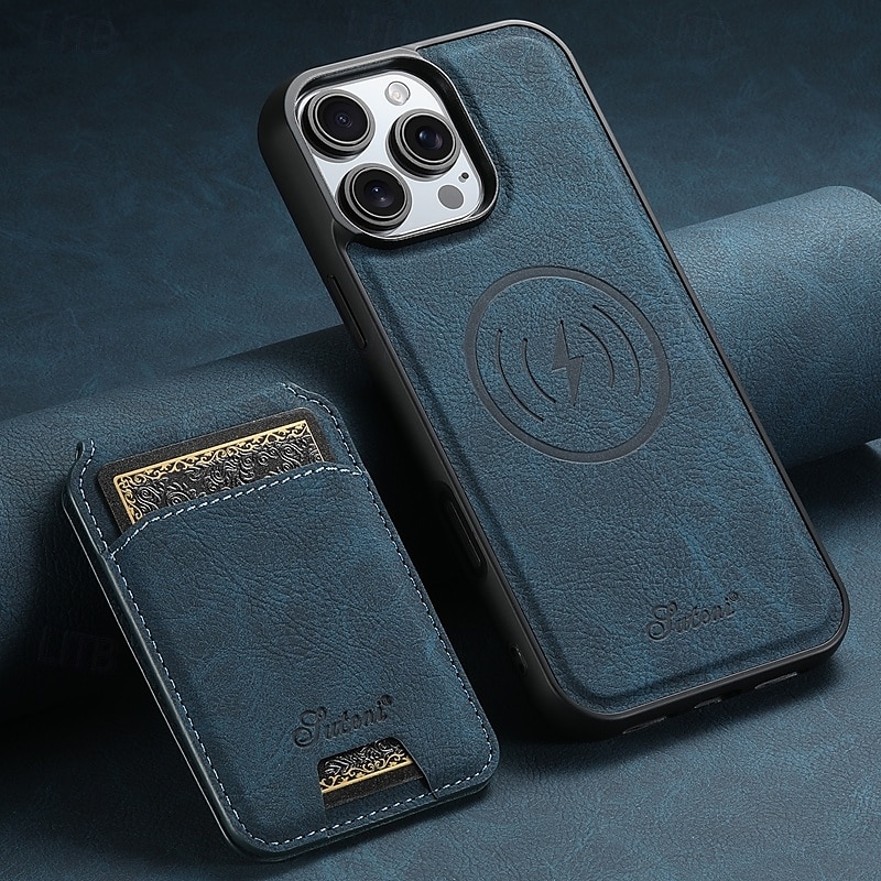 Phone Case For iPhone 16 Pro Max Plus iPhone 15 Pro Max Plus iPhone 14 13 12 Pro Max Plus iPhone 14 Pro Max iPhone 13 12 Pro Max Back Cover with Stand Holder Detachable Magnetic Retro TPU PC PU 2025 - $24.99 –P15