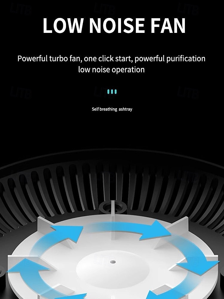 2 in 1 ilmanpuhdistin monitoimi savuton tuhkakuppi usb ladattava tuhkakuppi elektroninen tuhkakuppi suodattimella monitoimi savuton tuhkakuppi 2025 - $22.99 -P10