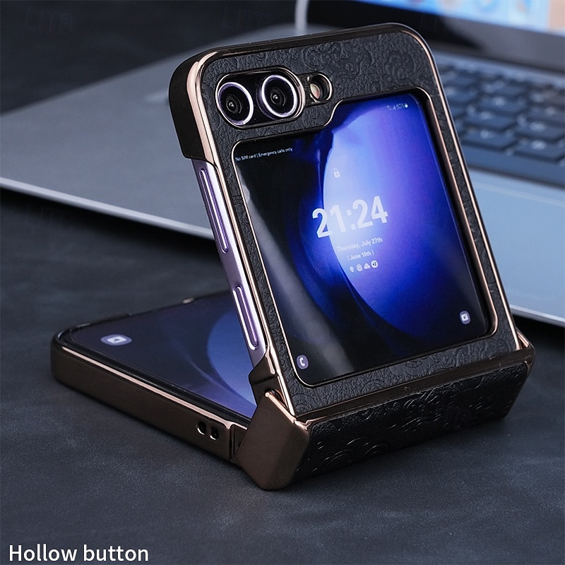 telefono Custodia Per Samsung Galaxy Z Flip 7 Z Flip 6 Z Flip 5 Z Flip 4 Z Flip 3 Copertura Posteriore Resistente agli urti Retrò PC Pelle PU del 2026 a $19.99 –P9