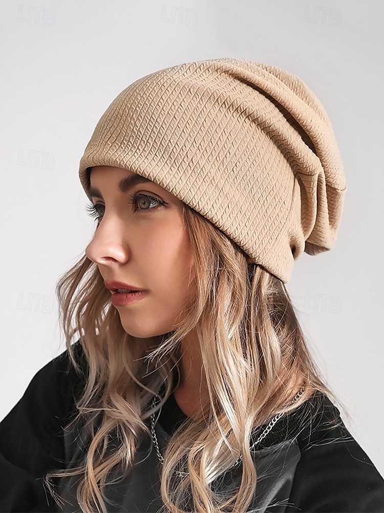 Damen Slouchy Beanie Mütze mit strukturiertem Strickdesign, lässige leichte Mütze für Herbst- und Wintermode 2025 - $18.99 –P2