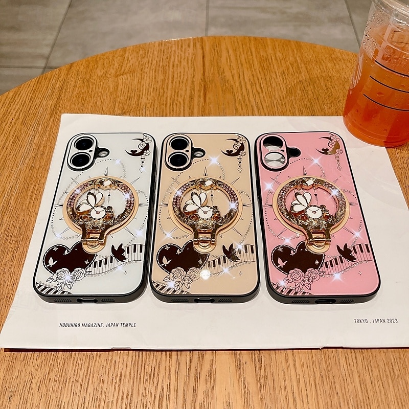 Phone Case For iPhone 16 Pro Max Plus iPhone 15 Pro Max Plus iPhone 14 Pro Max iPhone 14 Pro Max Plus iPhone 13 Pro Max Back Cover with Stand Holder Magnetic Support Wireless Charging Retro TPU PC 2025 - $20.99 –P1