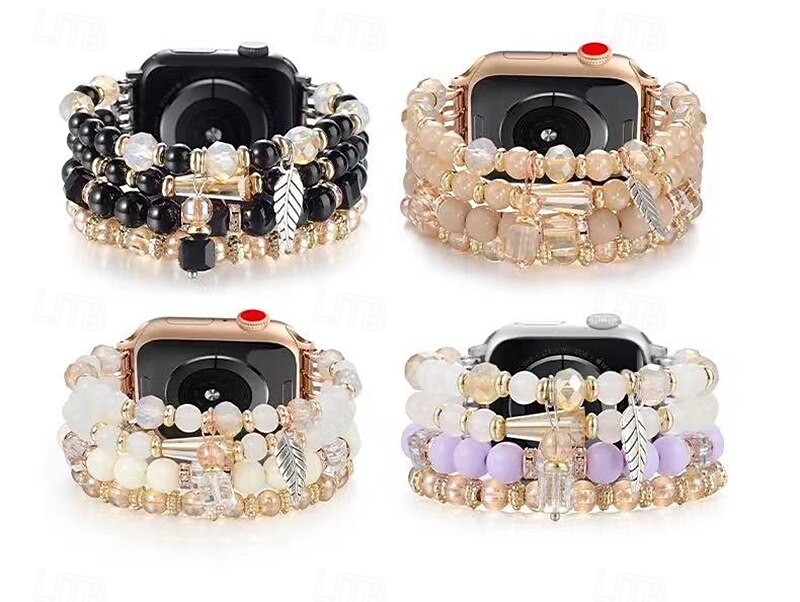 Pulseira Esportiva Compatível com Pulseira Apple Watch 38mm 40mm 41mm 42mm 44mm 45mm 49mm Com Miçangas Ajustável Respirável Contas pulseira de substituição para iwatch Ultra 2 Series 9 8 7 SE 6 5 4 3 de 2025 por $12.99 –P10