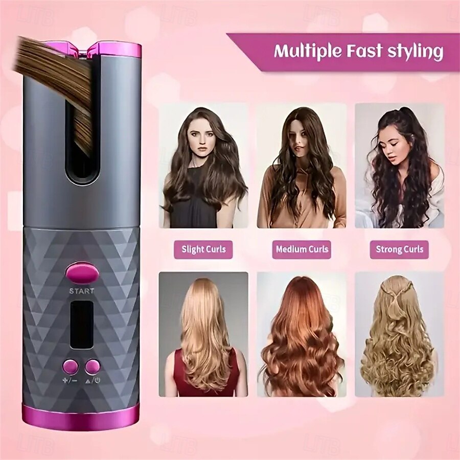 Wireless Automatic Hair Curlers Rechargeable Automatic Hair Curlers Adjustable Temperature and Timer Portable Wireless Hair Styling Tools Mother's Day Gifts Women's Gifts 2025 - $31.99 –P1