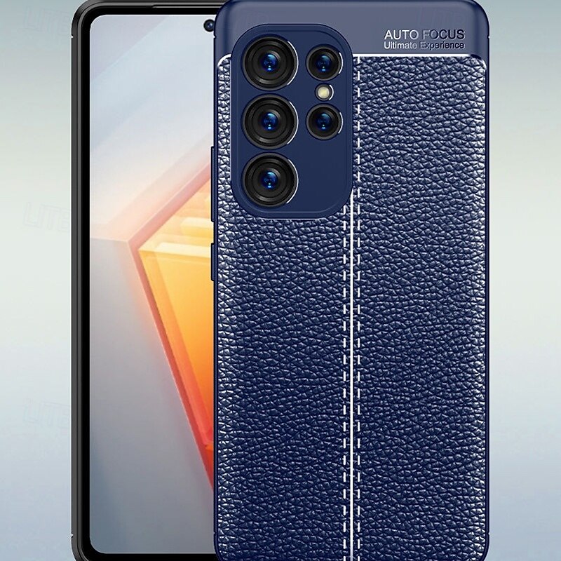 телефон Кейс для Назначение S24 Ultra S24 Plus S24 S24 ФЭ S23 S23 Ultra S23 Plus S22 S22 Plus S21 FE Кейс на заднюю панель Защита от удара Ретро ТПУ Кожа PU 2025 - $13.99 –P4