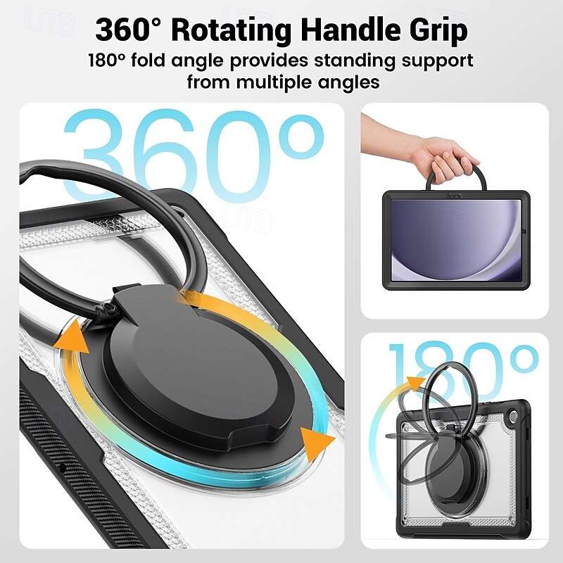 Tablet Case Cover For Samsung Galaxy Tab A9 Plus 11" Handle Pencil Holder Shoulder Strap Geometric Pattern PC 2025 - $26.99 –P6