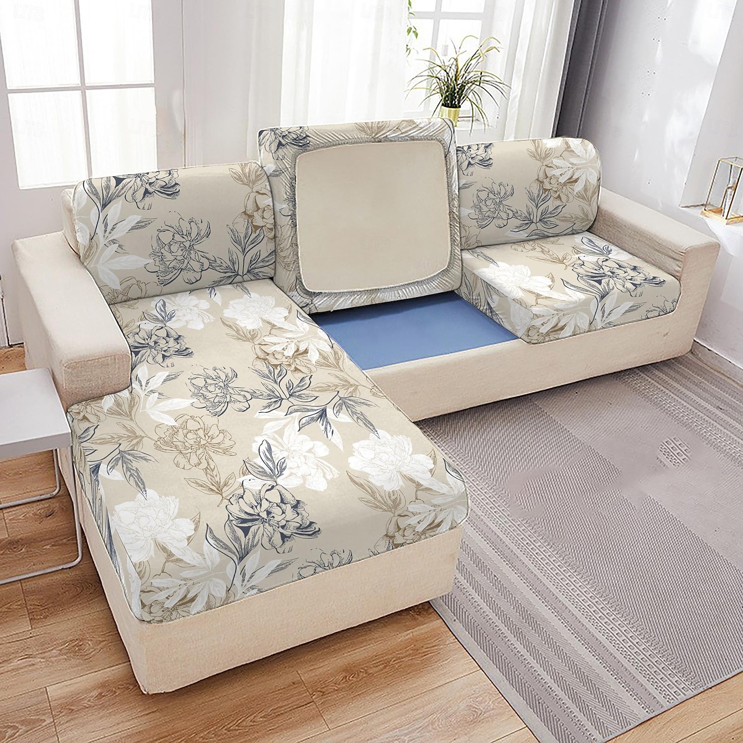 Sofa Seat Cushion Cover Stretchy and Durable Slipcover Perfect for Protecting and Refreshing Sofa Cushions Adds Comfort and Style to Your Living Room Decor 2025 - $12.49 –P2