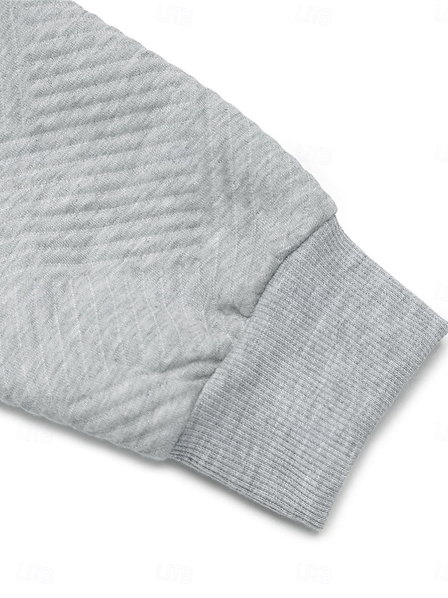 Dam Sweatshirt klänning Mini klänning Knapp Ficka Ledigt Hög krage Långärmad Ljusgrå Färg 2025 - $35.99 –P7