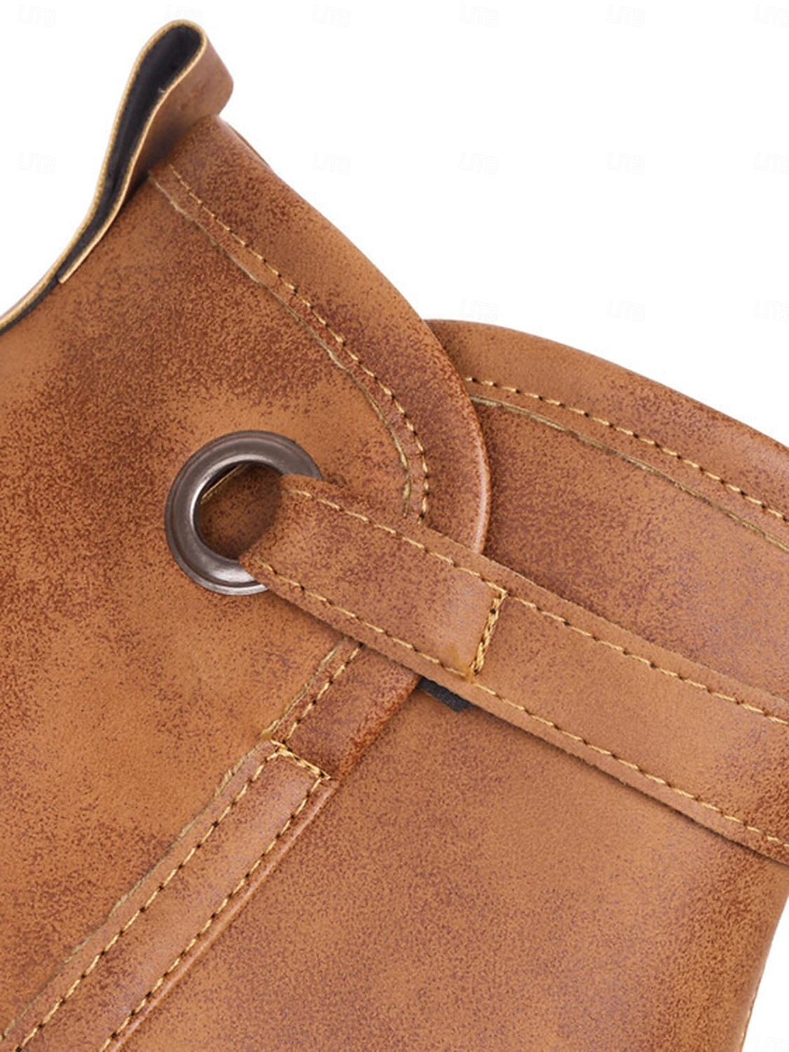 Botines estilo western vintage para mujer con tacones gruesos en bloque: botines de piel sintética con cremallera lateral para uso informal y al aire libre 2025 - $59.99 –P10