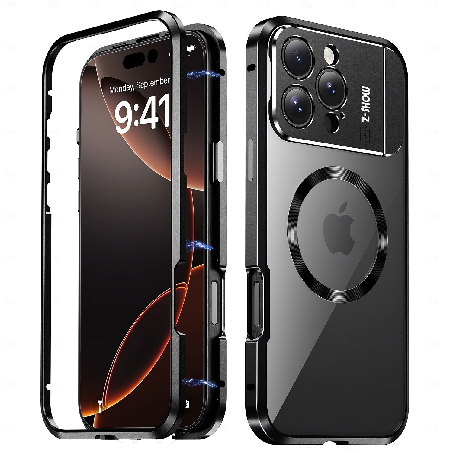телефон Кейс для Назначение iPhone 16 Про Макс Плюс айфон 16 плюс Айфон 15 Про Макс Плюс iPhone 14 Pro Max iPhone 13 Pro Max Магнитный адсорбционный футляр С Магсейф со стендом Прозрачный Магнитный 2025 - $31.99 –P12