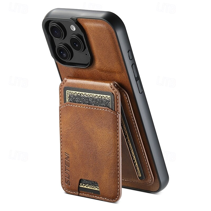 2025年 電話 ケース 用途 iPhone 16 Pro Max プラス iPhone 15 プロマックスプラス iPhone 14 13 12 11 Pro Max Plus iPhone 14 Pro Max iPhone 13 12 11 Pro Max バックカバー スタンド付き 磁石バックル カード挿入口 レトロ風 TPU PC PUレザー  コレクション – $21.99 –P2