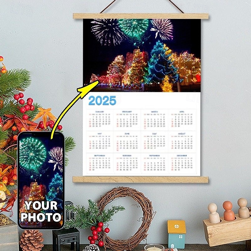 poster personalizzati del calendario 2025 con appendini stampe su tela e poster da parete poster personalizzati del 2025 a $25.99 –P11