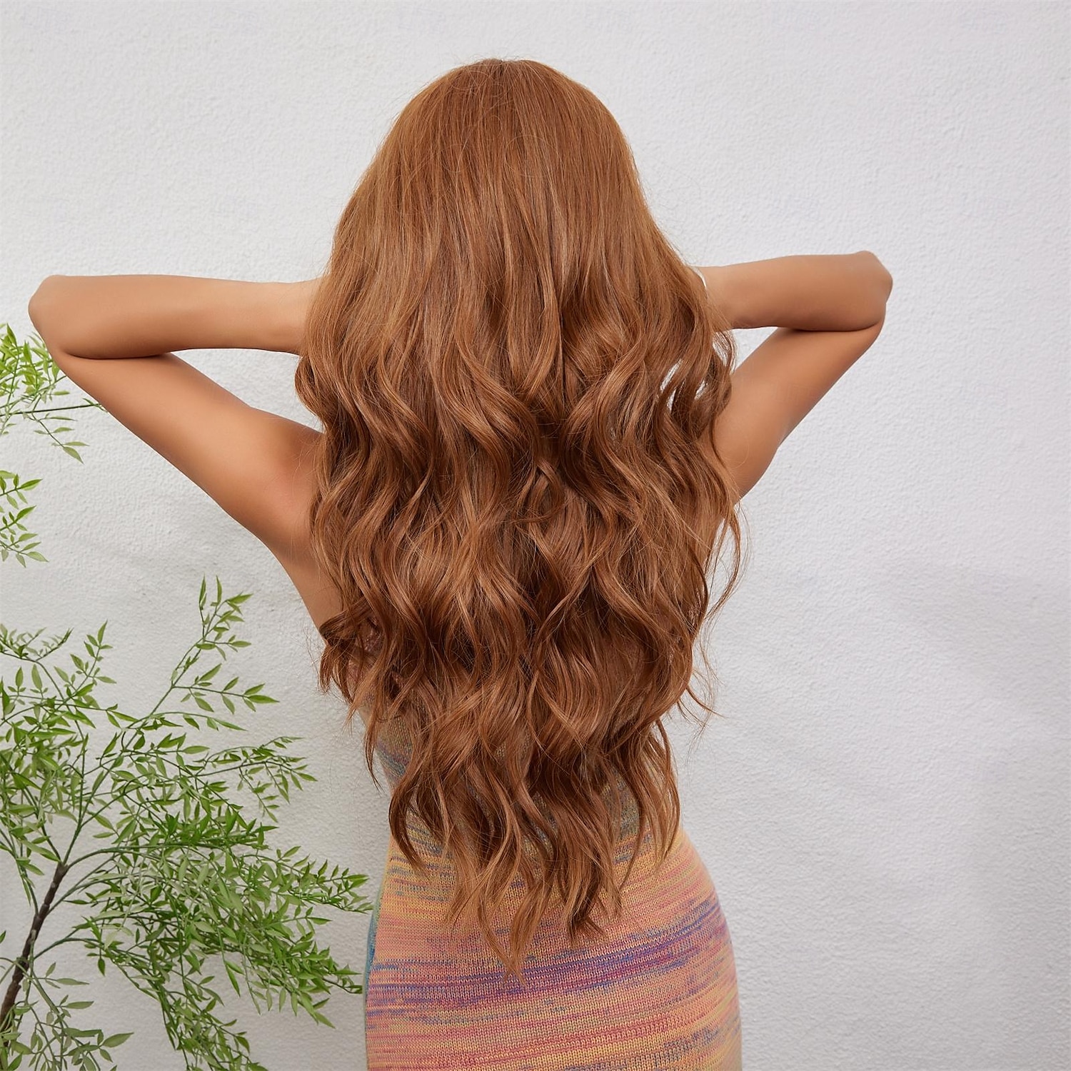Synthetische pruiken Gekruld Golvend Strakke pony Met pony Machinegemaakt Pruik 66.0 cm Lichtbruin Synthetisch haar Dames Schattig Cosplay Feest Lichtbruin 2025 - $27.99 –P2