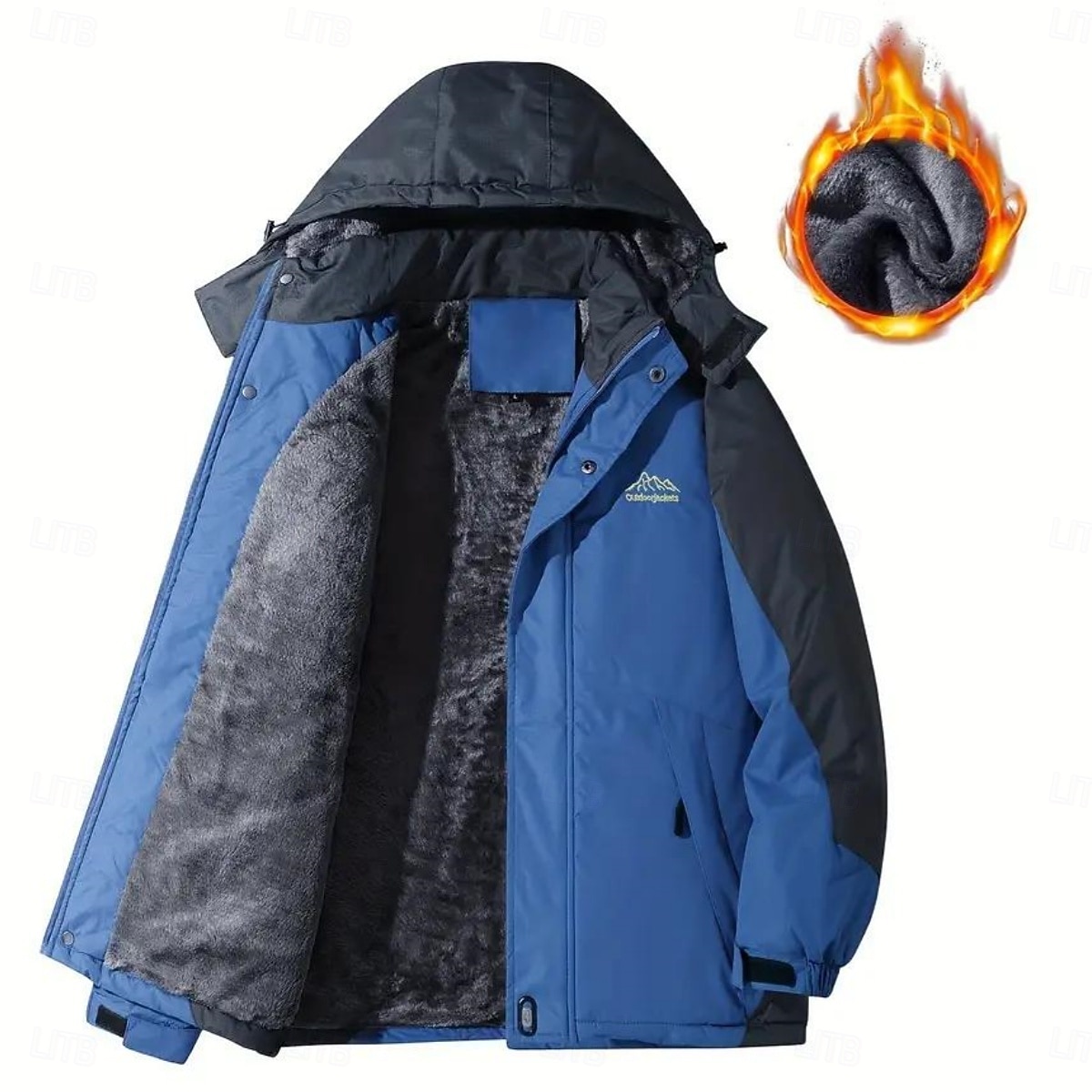 Homme Veste d'extérieur Manteau d'hiver Veste d'Hiver Zippé Poche Polyester Poche Extérieur Casual Quotidien Normal Mode Décontractées Chaud Coupe Vent Hiver Plein Noir Rouge Bleu Roi Bleu ciel de 2026 ? $66.99 –P1