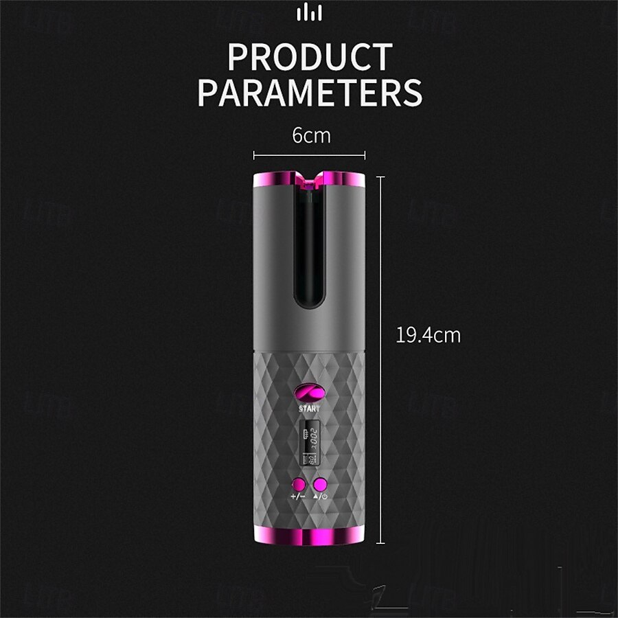Wireless Automatic Hair Curlers Rechargeable Automatic Hair Curlers Adjustable Temperature and Timer Portable Wireless Hair Styling Tools Mother's Day Gifts Women's Gifts 2025 - $31.99 –P8