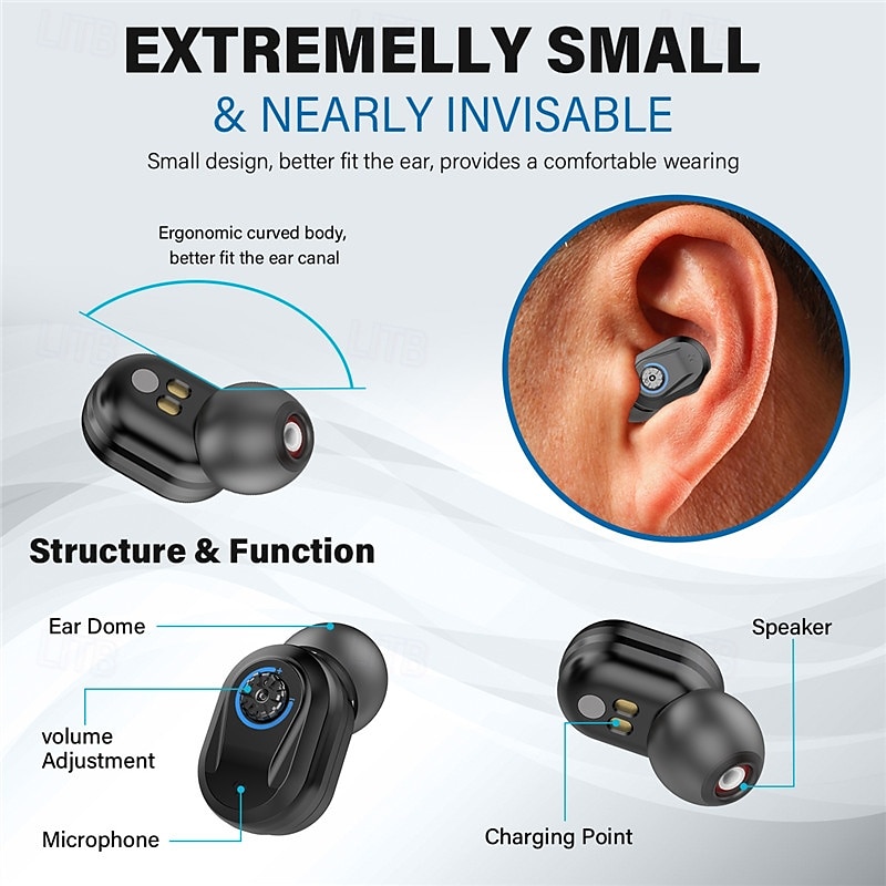 Hearing Aid With Led Charging Case Invisible Hearing Amplifiers Charging Hearing Aid Hearing Devices Hearing Loss Ompensation 2025 - $111.99 –P7