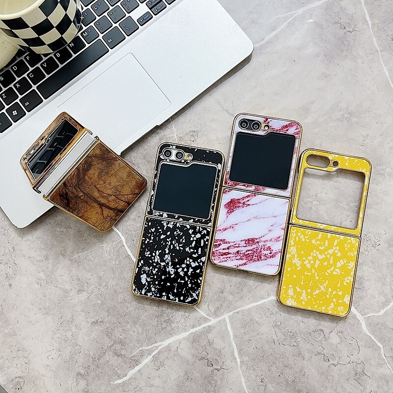 telefon Etui Til Samsung Galaxy Z Flip 5 Bakdeksel Støtsikker Kontor / Bedrift Herdet glass Belegg 2025 - $23.99 –P7