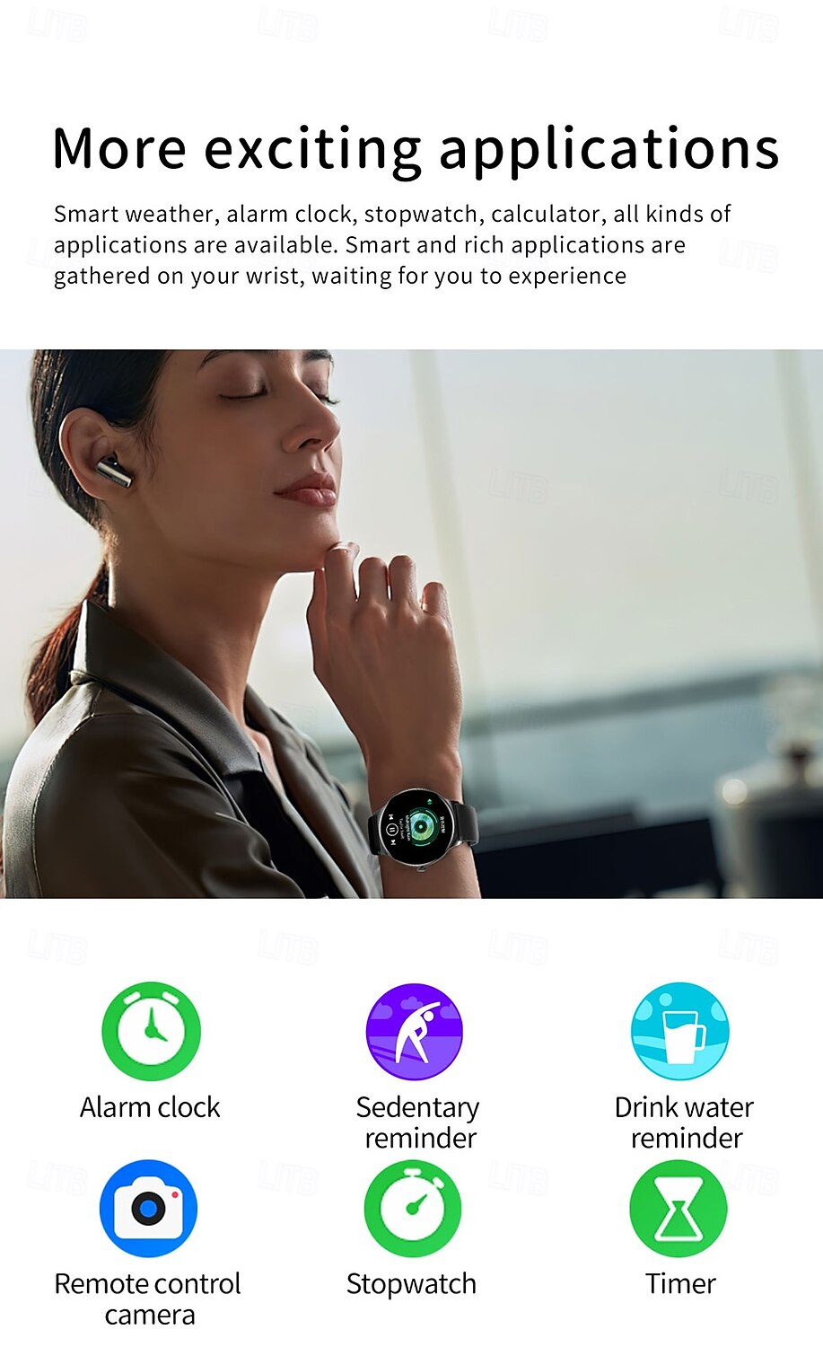 2025年 imosi 1.43インチ AMOLED スマートウォッチ フィットネス ランニングウォッチ Bluetooth 歩数計 通話リマインダー アクティビティトラッカー Android iOS 対応 女性 男性 長時間待機 ハンズフリー通話 防水 IP67  コレクション – $55.99 –P15