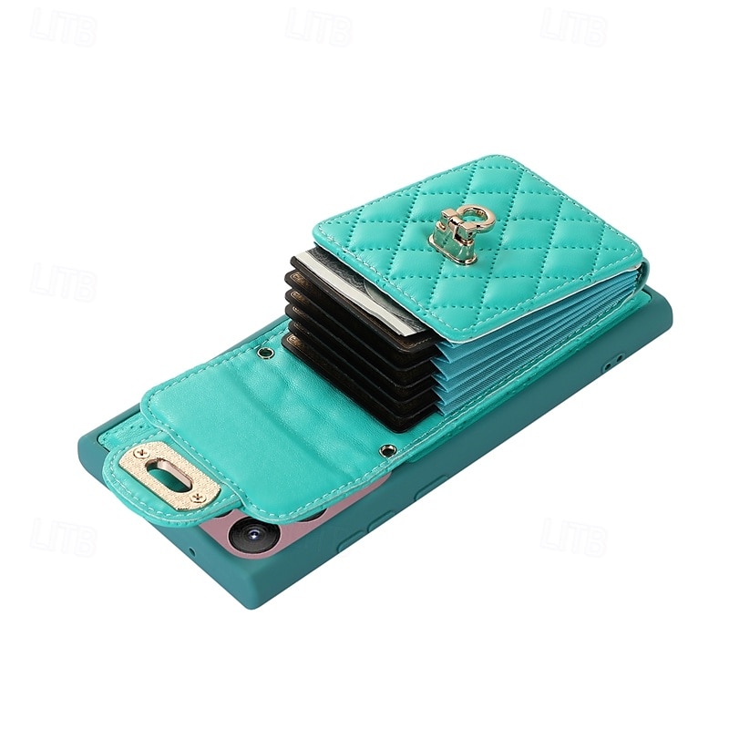 telefone Capinha Para S24 S23 S22 S21 Ultra Plus S21 FE A54 A34 A14 S20 Plus S20 Ultra A53 A12 A52 Samsung A13 5G S20 FE Capa traseira Com Suporte com cordão Slot para cartão Retro TPU Couro PU de 2025 por $23.99 –P2