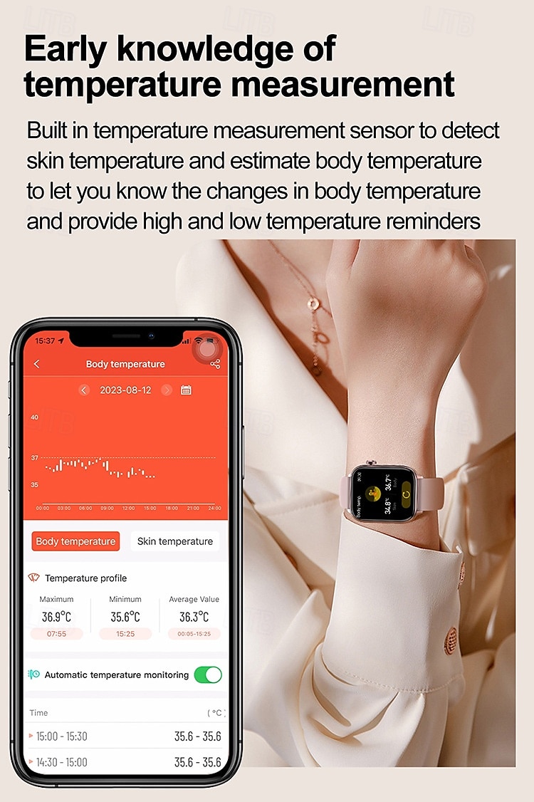 ET570 Smart Watch ECG Bluetooth Call AI Voice SOS Non-invasive Blood Glucose Health Monitor 1.96inch Sport Smartwatch 2025 - $51.99 –P7