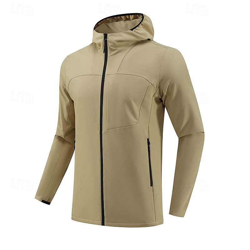 Voor heren Hardloopshirt Lange mouw T-shirt Casual Sportkleding Herfst Thermisch Warm Winddicht Ademend Sportschooltraining Hardlopen Wandelen Sportkleding Sportkleding Effen Zwart Groen Khaki 2025 - $51.99 –P9