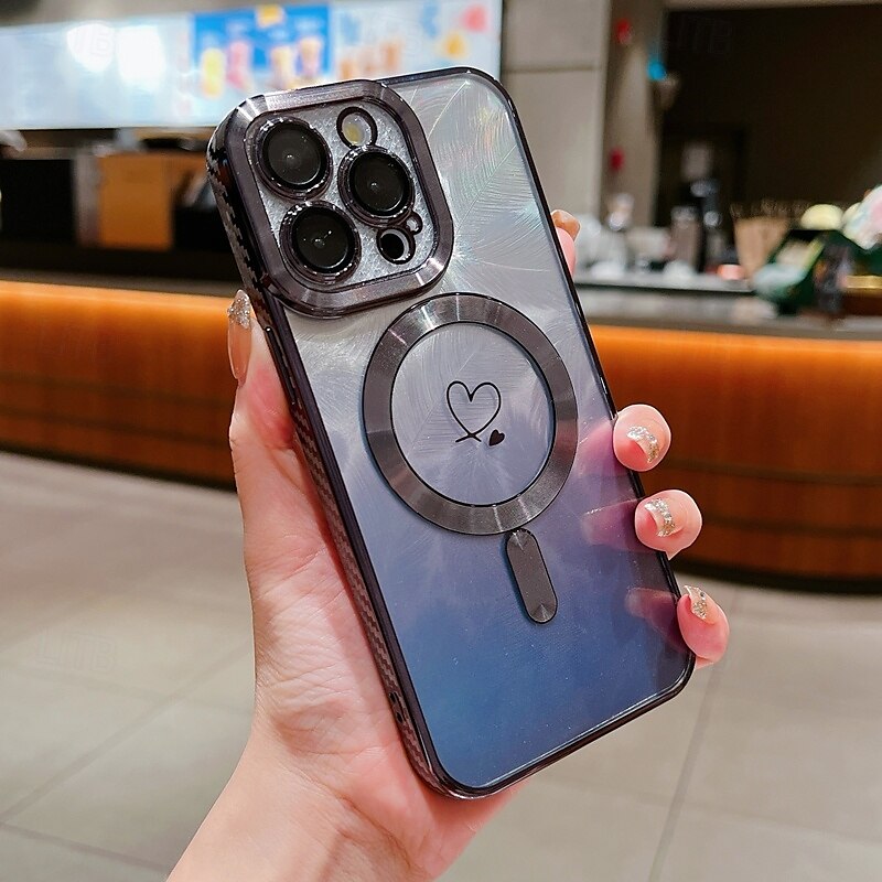teléfono Funda Para iPhone 16 Pro Max Plus iPhone 15 Pro Max Plus iPhone 14 13 12 11 Pro Max Plus iPhone 14 Pro Max iPhone 13 12 11 Pro Max Funda Trasera Magnética Soporte de carga inalámbrica 2025 - $16.99 –P5