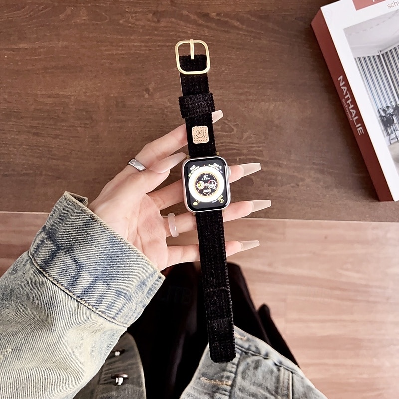 Solo Loop Совместим с Ремешок для часов Apple Watch 38мм 40мм 41мм 42мм 44мм 45мм 49мм Очаровательный Регулируется Дышащий Нейлон Сменный ремешок для часов для iwatch Ultra 2 Series 9 8 7 SE 6 5 4 3 2025 - $17.99 –P12