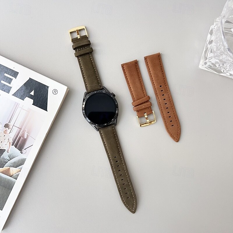 Cinturino per orologio  per Samsung Galaxy Watch 3 45mm, Galaxy Wacth 46mm, Gear S3 Classic / Frontier, Gear 2 Neo Live Similpelle Sostituzione Cinghia Regolabili Solo Loop Polsino del 2025 a $18.99 -P6