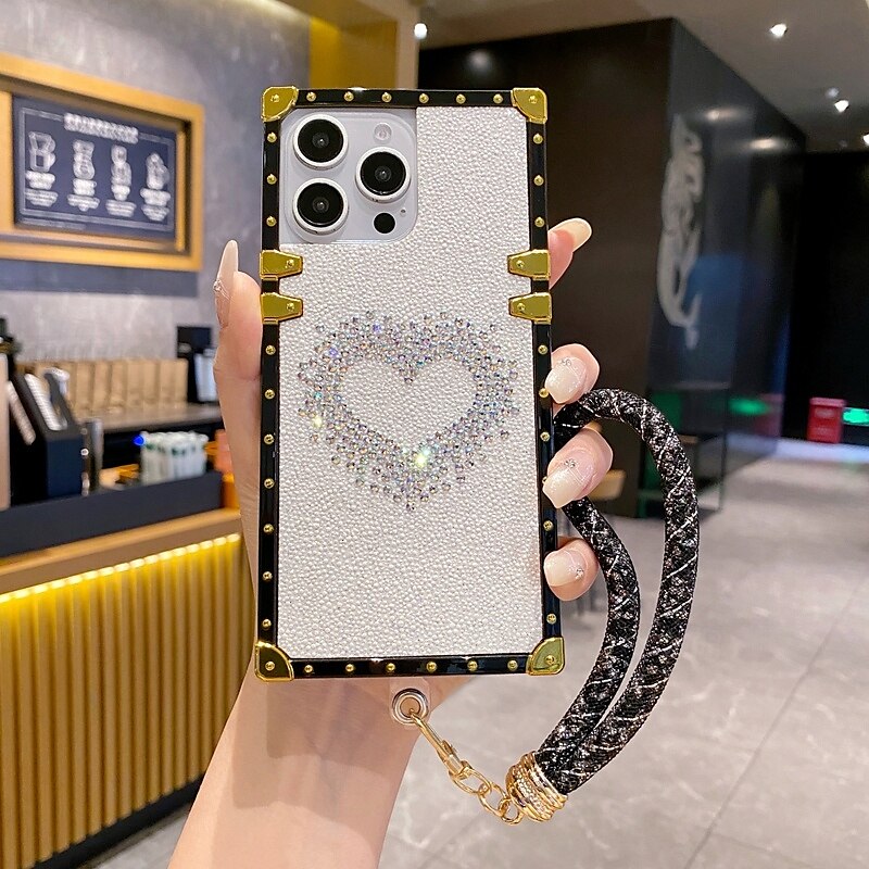 teléfono Funda Para iPhone 16 Pro Max Plus iPhone 15 Pro Max Plus iPhone 14 13 12 11 Pro Max Plus iPhone 14 Pro Max iPhone 13 12 11 Pro Max Funda Trasera con correa de muñeca Antigolpes Retro TPU 2025 - $17.99 –P14