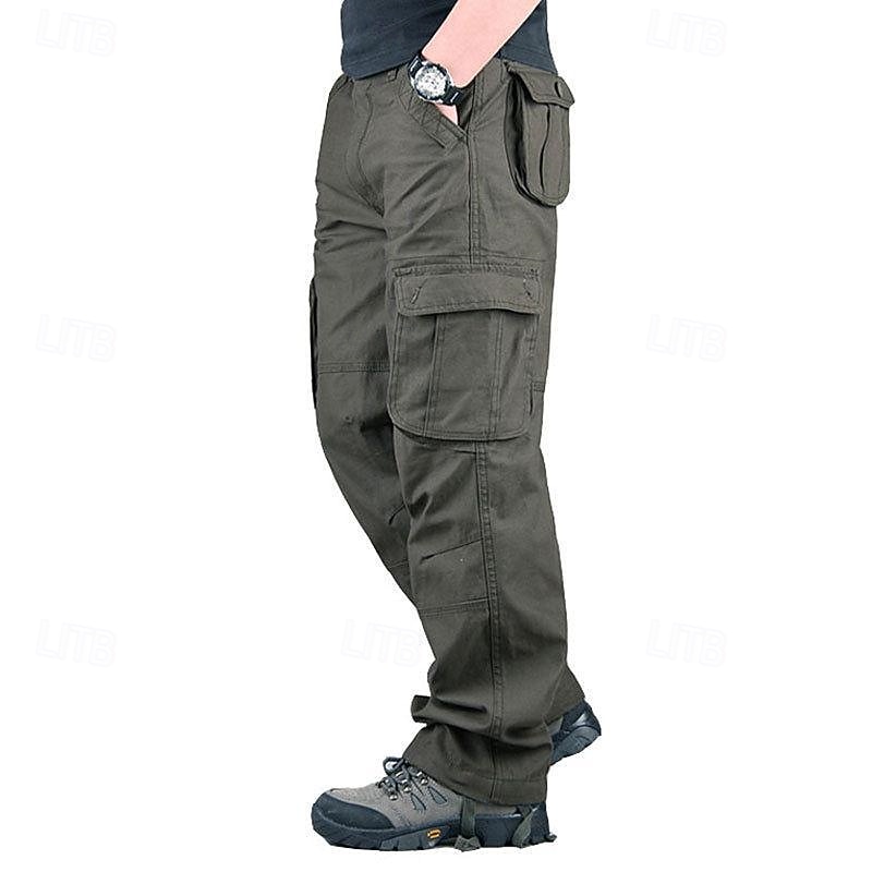 Homens Calças Outdoor Calça Cargo Calças de Trilha Militar Primavera Outono Ao ar livre Normal Prova-de-Água Secagem Rápida Respirável Calças Amarelo do exército Preto Algodão Caça Alpinismo Campismo de 2026 por $34.99 –P7