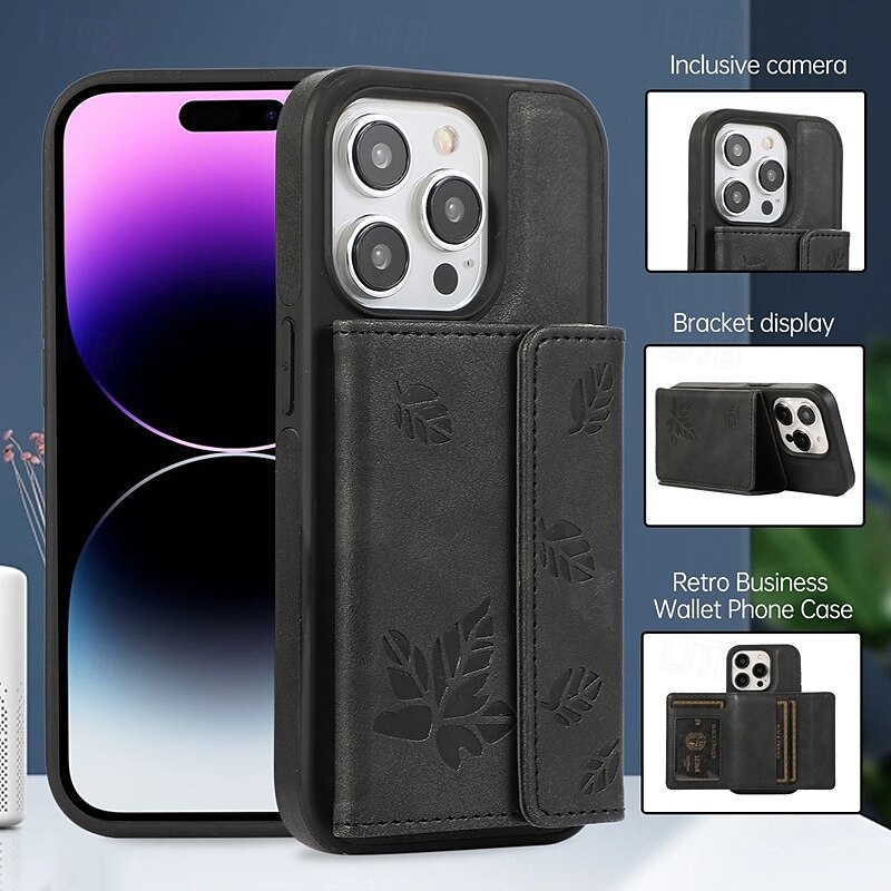 Phone Case For iPhone 16 Pro Max Plus iPhone 15 Pro Max Plus iPhone 14 13 12 Pro Max Plus iPhone 14 Pro Max iPhone 14 Pro Max Plus iPhone 13 12 Pro Max Back Cover with Stand Holder Card Slot 2025 - $18.99 –P4