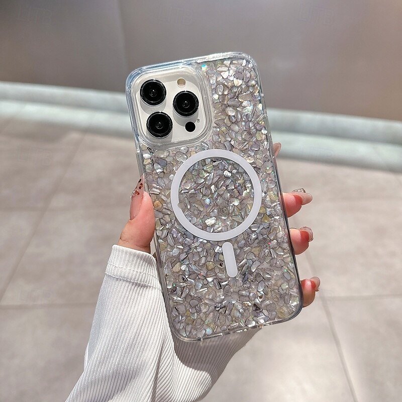 telefon Carcasă Pro iPhone 16 Pro Max Plus iPhone 16 iPhone 16 Pro iPhone 15 Pro Max Plus iPhone 15 iPhone 14 Pro Max iPhone 13 12 11 Pro Max Zadní kryt Magnetické Podpora bezdrátového nabíjení Bling 2025 - $19.99 –P14