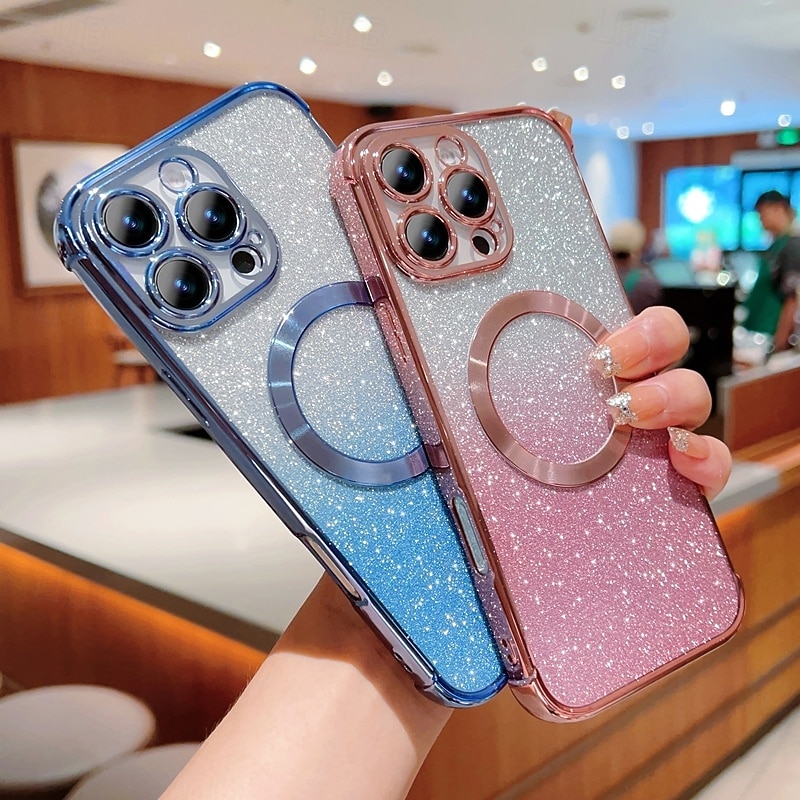 هاتف غطاء من أجل ايفون 16 برو ماكس بلس آيفون 15 برو ماكس بلس iPhone 14 13 12 Pro Max Plus iPhone 14 Pro Max آيفون 13 12 برو ماكس غطاء خلفي مغناطيس دعم الشحن اللاسلكي ضد الصدمات مكتب  /  الأعمال الطلاء 2025 - $9.99 -P10