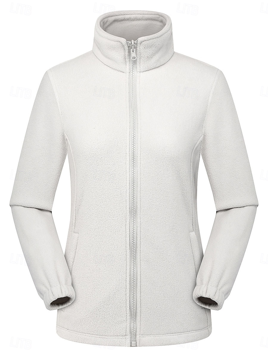 Women's Winter Jacket Outdoor Street Daily Wear Fall Winter Regular Coat Regular Fit Thermal Warm Breathable Stylish Casual Jacket Long Sleeve Plain with Pockets Full Zip Pink Purple Gray 2025 - $157.99 –P4